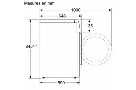 Siemens WG56B2A2FR – Lave-linge Hublot 10 kg Blanc | iQdrive, i-Dos, Home Connect