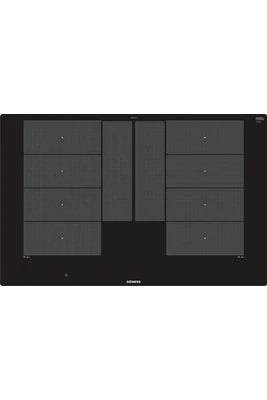 Plaque électrique Siemens iQ700 EX801LYC1E - Table de cuisson à induction - 4 plaques de cuisson - Niche - largeur : 78 cm - profondeur : 50 cm - noir