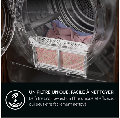 Sèche-linge pompe à chaleur AEG TR9XA59PA – 9 kg 3DScan SmartDry Triple A 60 dB