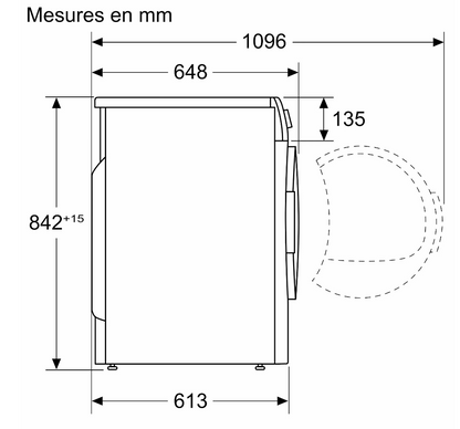 Sèche-linge pompe à chaleur Siemens WQ46H2CTFR iQ500 – 9 kg SmartFinish VarioSpeed R290