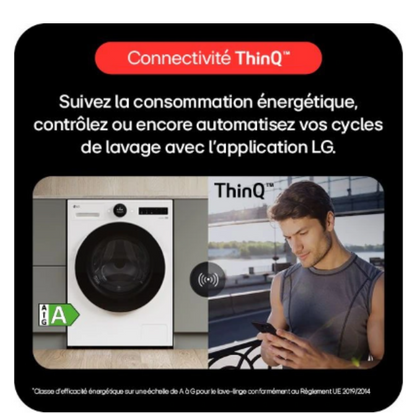 Lave-linge hublot LG F14X71WHST 11 kg