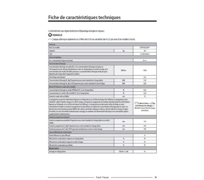 Sèche-linge pompe à chaleur Samsung DV90DG52A0AE – 9 kg Classe C