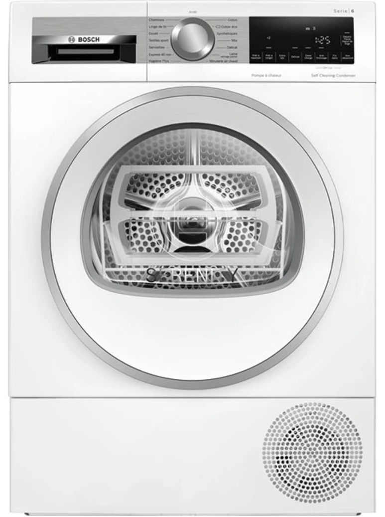 Sèche-linge pompe à chaleur Bosch WQG245DSFR Série 6 – 9 kg AutoDry R290 Classe A+++
