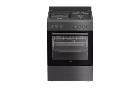 Beko FBM63130ACT – Cuisinière Mixte 60 cm Anthracite | 3 Foyers Gaz + 1 Électrique