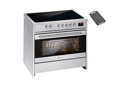 Cuisinière mixte Gurari Cuisinière à induction - - E 913 BL - 90 cm - 121L - 5 zones à induction avec booster