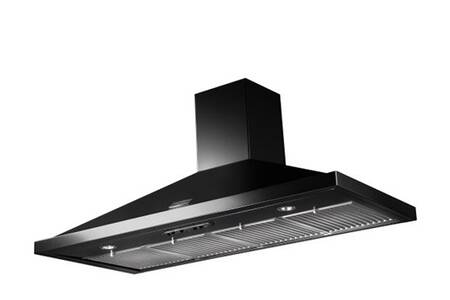 Hotte décorative murale Falcon NOIR CHROME EVAC / CM FALHDCP110BC/-EU