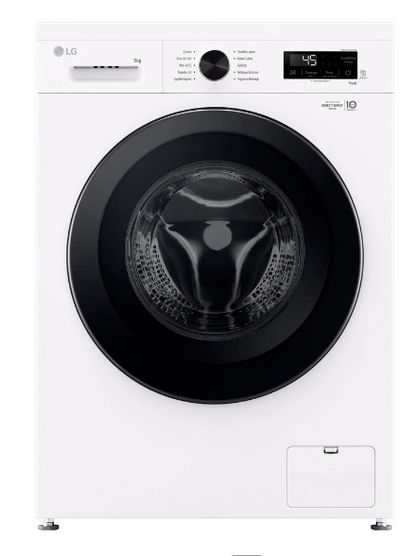 Lave-linge hublot LG F94B15WH – 9 kg Inverter Direct Drive
