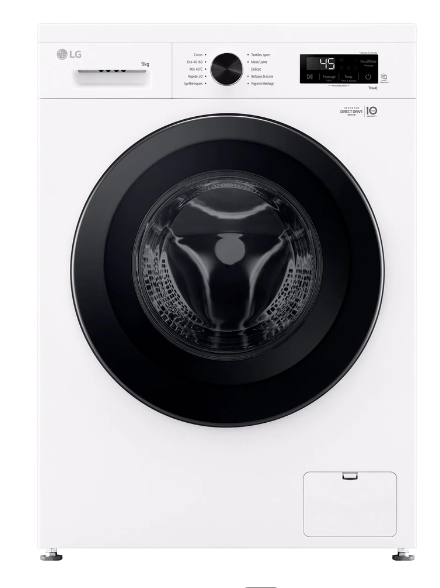 Lave-linge hublot LG F94B15WH – 9 kg Inverter Direct Drive
