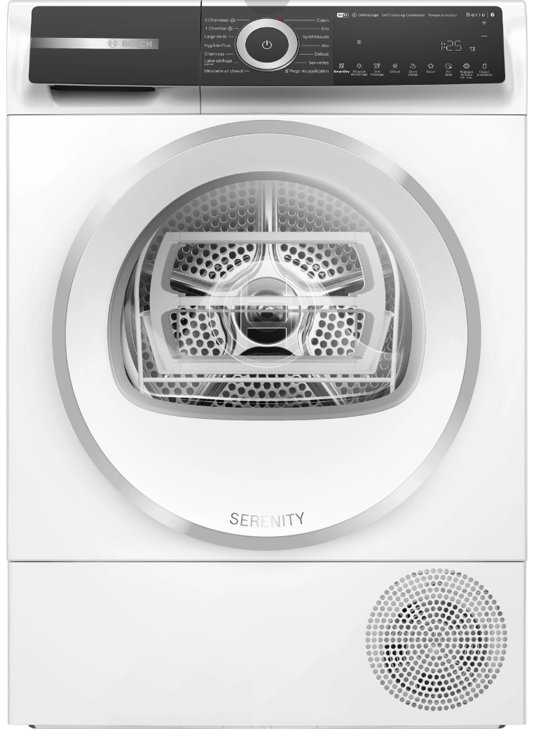 Sèche-linge pompe à chaleur Bosch WQH245ASFR Série 6 – 9 kg AutoDry Home Connect
