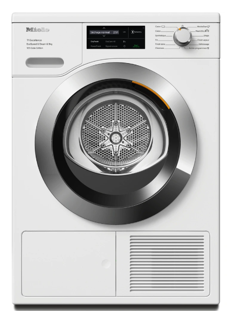 Sèche-linge pompe à chaleur Miele TEL685WP – SteamCare Connecté Classe C