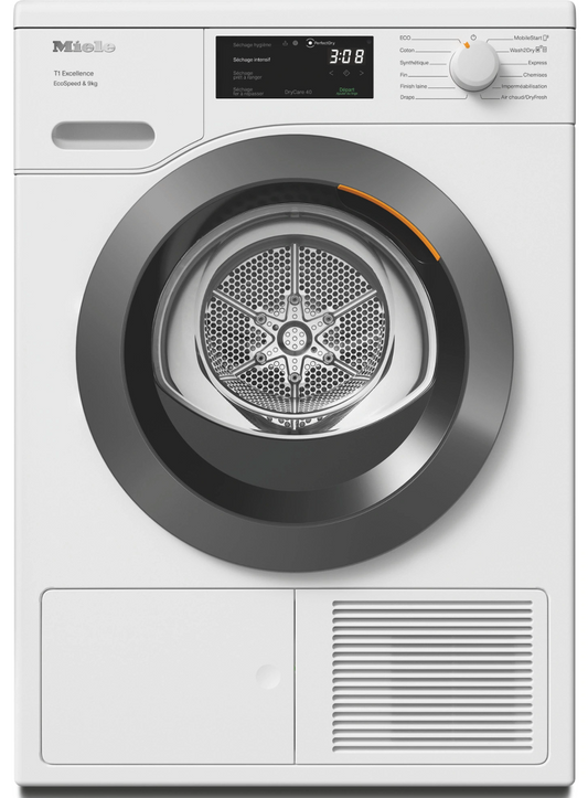 Sèche-linge pompe à chaleur Miele TED 645 WP – 9 kg EcoSpeed HygieneDry 20 ans