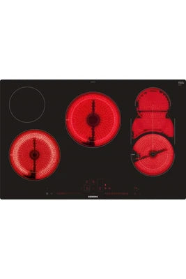 Plaque électrique Siemens Et801lmp1d Iq500 Plaque Électrique/céramique/verre Céramique/79,2 Cm/minuterie Avec Fonction Arrêt/noir