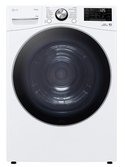 Sèche-linge pompe à chaleur LG RH8P12WH – 18 kg DUAL Inverter AI Direct Drive Blanc