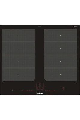 Plaque électrique Siemens iQ700 EX601LXC1E - Table de cuisson à induction - 4 plaques de cuisson - Niche - largeur : 56 cm - profondeur : 50 cm - noir
