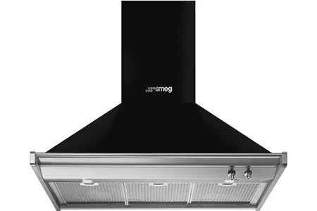 Hotte décorative murale Smeg HOTTE 90CM NOIRE - KD90HNE