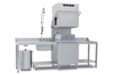 Lave-vaisselle pose libre Colged Lave vaisselle professionnel à Capot 30 litres Panier 500 x 600 mm