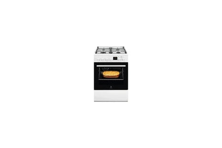 Cuisinière mixte Electrolux LKK640200W Cuisinière à gaz avec four électrique Classe A Blanc 60 x 60 cm