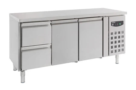 Réfrigérateur top CombiSteel Table Réfrigérée Positive avec Tiroirs à Gauche Série 700 1 à 3 Portes
