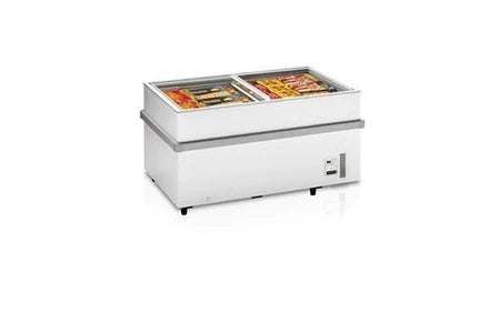 Congélateur coffre Tefcold Congélateur de supermarché ssf150 - - r290acier inoxydable