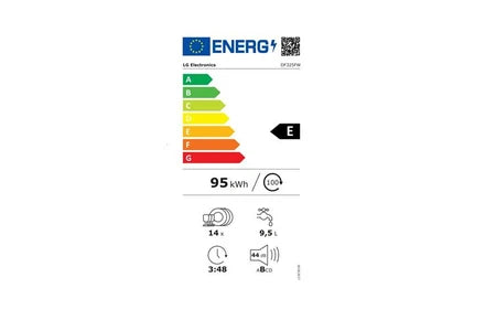Lave-vaisselle pose libre LG Electronics LG DF325FW - Lave-vaisselle - WiFi - Niche - largeur : 60 cm - profondeur : 60 cm - hauteur : 82 cm - blanc