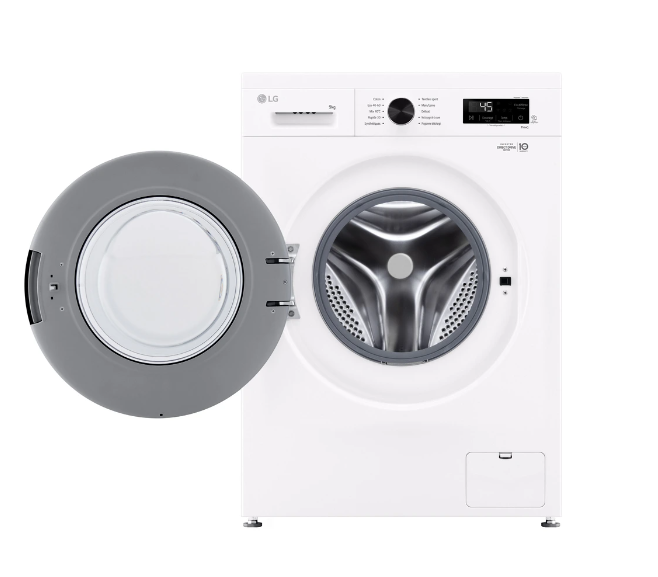 Lave-linge hublot LG F94B15WH – 9 kg Inverter Direct Drive