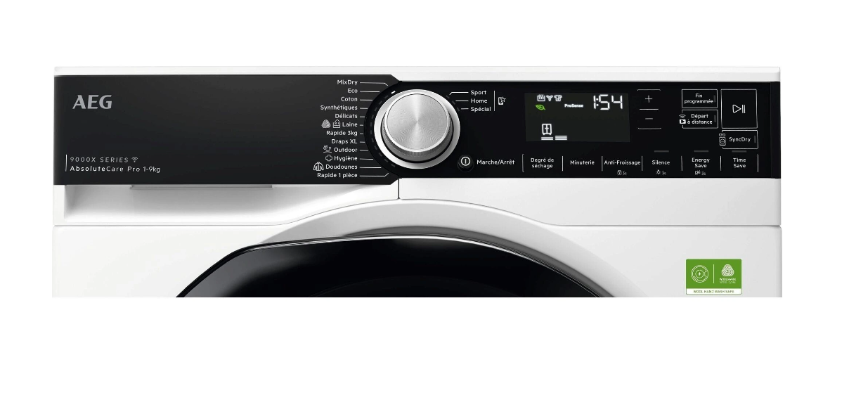 Sèche-linge pompe à chaleur AEG TR9XA59PA – 9 kg 3DScan SmartDry Triple A 60 dB