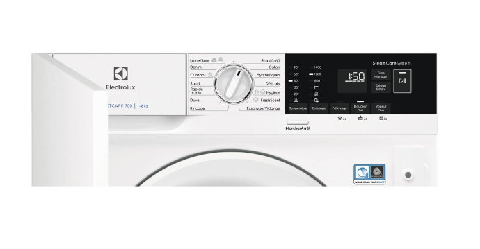 Lave-linge hublot encastrable Electrolux EW7F1484BI – 8 kg Classe B