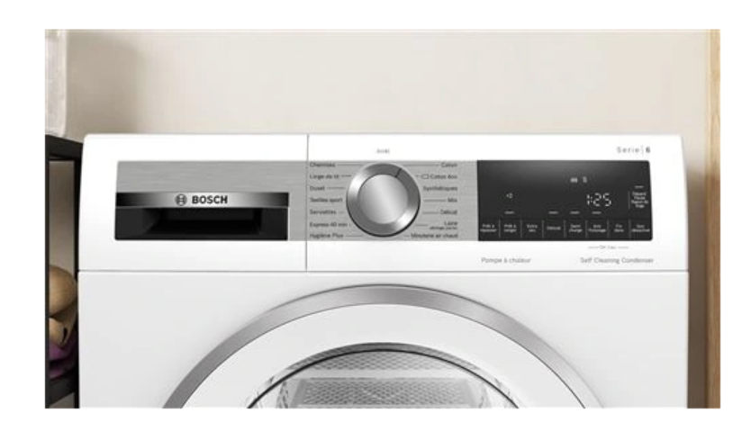 Sèche-linge pompe à chaleur Bosch WQG245DSFR Série 6 – 9 kg AutoDry R290 Classe A+++