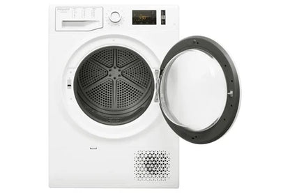 Hotpoint NTM1191WKEU – Sèche-linge Pompe à Chaleur 9 kg Blanc | Induction, Easy-Cleaning, 65 dB