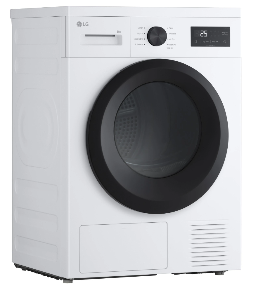 Sèche-linge pompe à chaleur LG RH8N15WHB – 8 kg Top Amovible Classe D