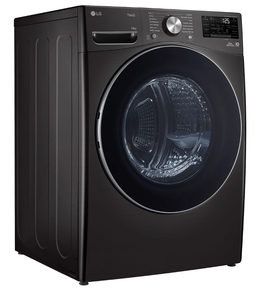 Sèche-linge pompe à chaleur LG RH8P12BS – 18 kg DUAL Inverter AI Direct Drive Noir