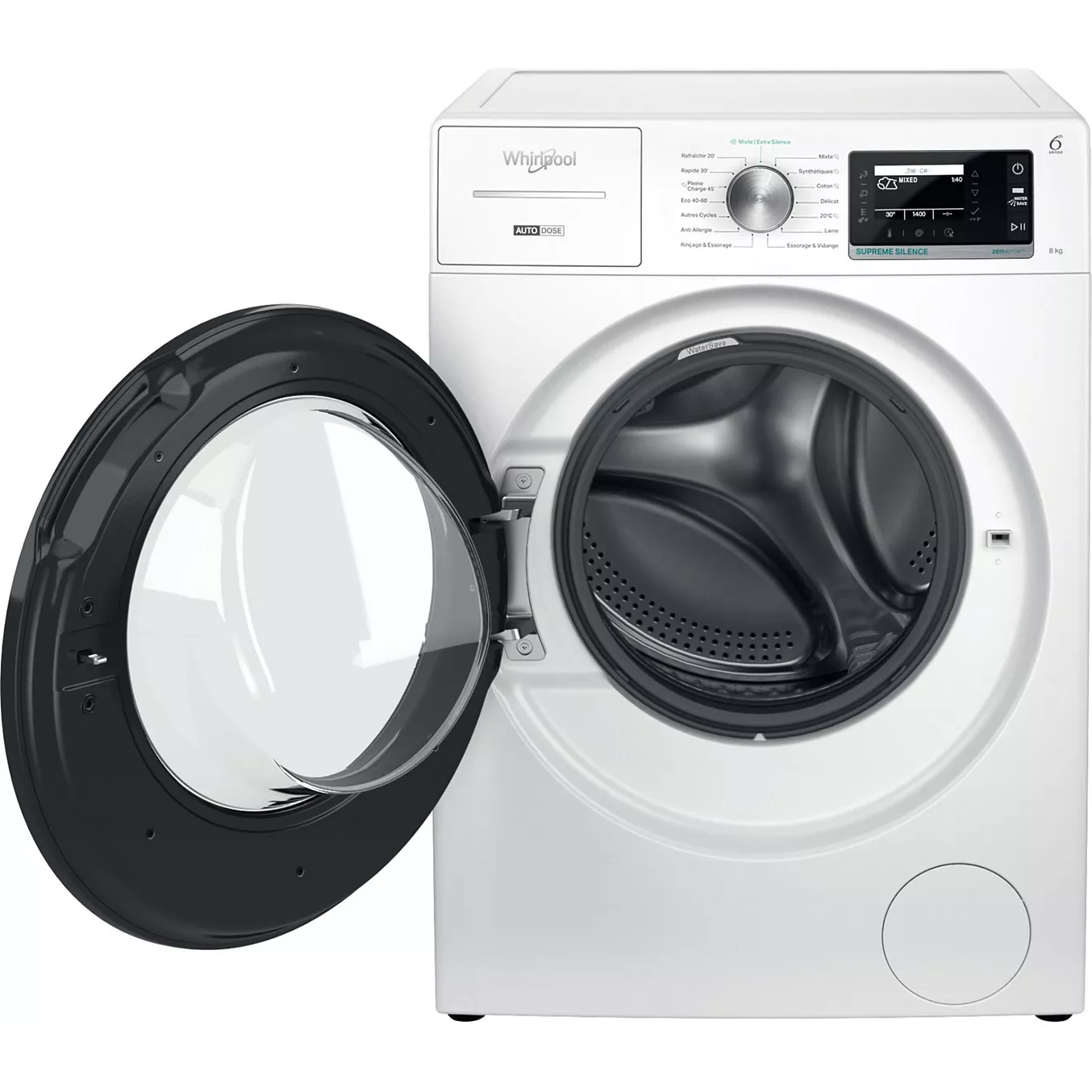 Lave-linge hublot WHIRLPOOL W8X89ADSILENCEFR