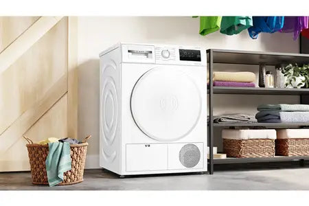 Bosch WTH8300SFR – Sèche-linge Pompe à Chaleur 8 kg Blanc | AutoDry, SensitiveDrying