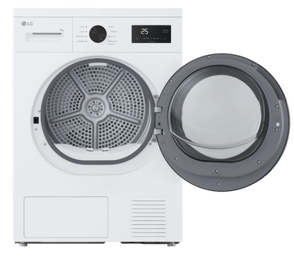 Sèche-linge pompe à chaleur LG RH8N15WHB – 8 kg Top Amovible Classe D