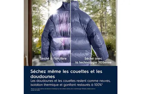 Electrolux EW9HI783FC – Sèche-linge Pompe à Chaleur 8 kg Blanc | PerfectCare 900, 3DSense