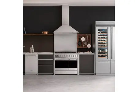 Hotte décorative murale Smeg HOTTE 90CM INOX - KD90HXE