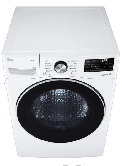 Sèche-linge pompe à chaleur LG RH8P12WH – 18 kg DUAL Inverter AI Direct Drive Blanc