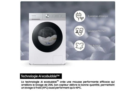 Samsung WW11DG5B25AH – Lave-linge frontal 11 kg, AI EcoBubble, 1400 tr/min, Classe A