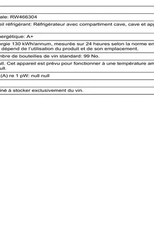 Cave de service Gaggenau RW 466 304
