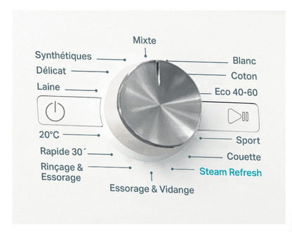 Lave-linge hublot Whirlpool FFBB9489BVFR Blanc