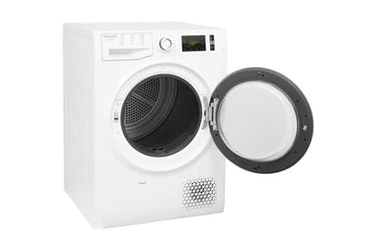 Hotpoint NTM1191WKEU – Sèche-linge Pompe à Chaleur 9 kg Blanc | Induction, Easy-Cleaning, 65 dB