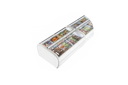 Congélateur coffre Tefcold Congélateur de supermarché twin 220-f - - r290acier1697