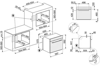 Four encastrable Smeg SFP6101TB3