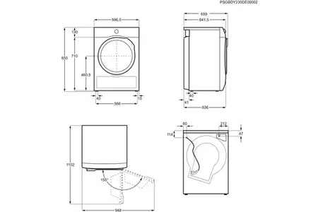 Electrolux EW9HI783FC – Sèche-linge Pompe à Chaleur 8 kg Blanc | PerfectCare 900, 3DSense