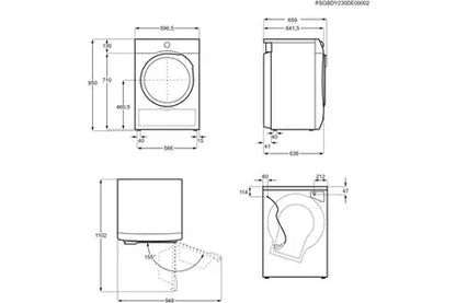 Electrolux EW9HI783FC – Sèche-linge Pompe à Chaleur 8 kg Blanc | PerfectCare 900, 3DSense