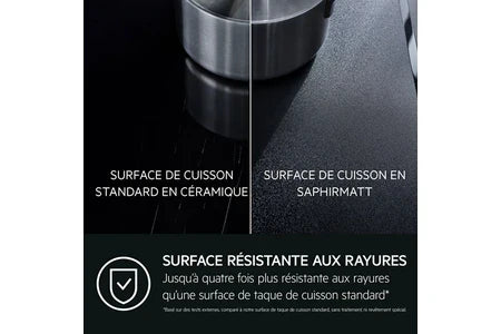 Plaque de cuisson avec hotte intégrée Aeg TH74CB03FZ SaphirMatt