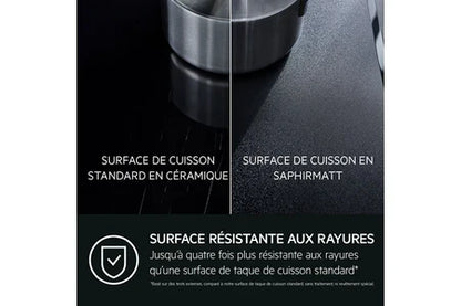 Plaque de cuisson avec hotte intégrée Aeg TH74CB03FZ SaphirMatt