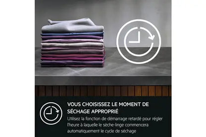 AEG TR71A2G2COE – Sèche-linge Pompe à Chaleur 8 kg Blanc | SensiDry, PreciseDry, MixDry