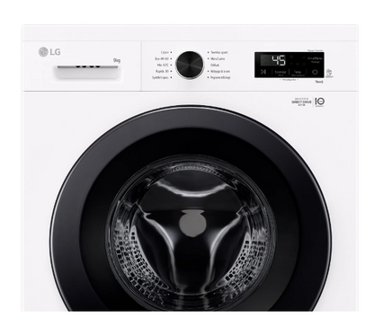Lave-linge hublot LG F94B15WH – 9 kg Inverter Direct Drive
