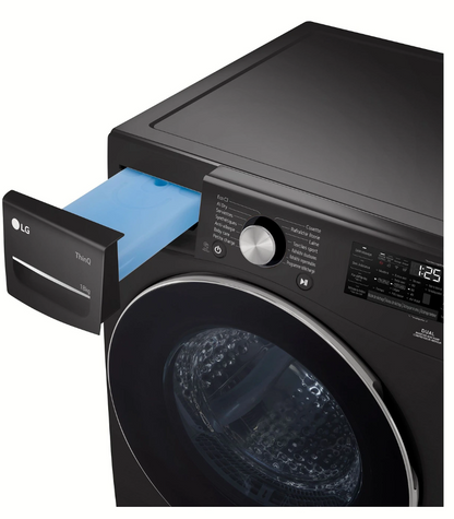 Sèche-linge pompe à chaleur LG RH8P12BS – 18 kg DUAL Inverter AI Direct Drive Noir
